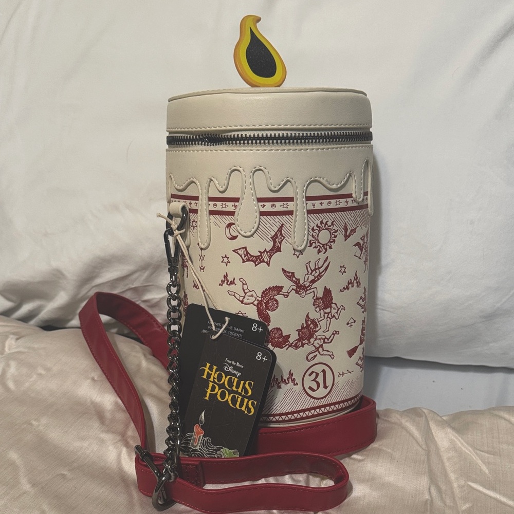 NWT Loungefly Hocus Pocus Black Flame Candle Bag